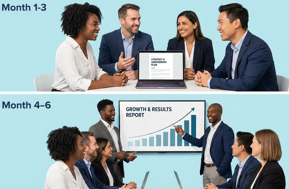 You are currently viewing What You Should Expect in The First 6 Months With an Agency