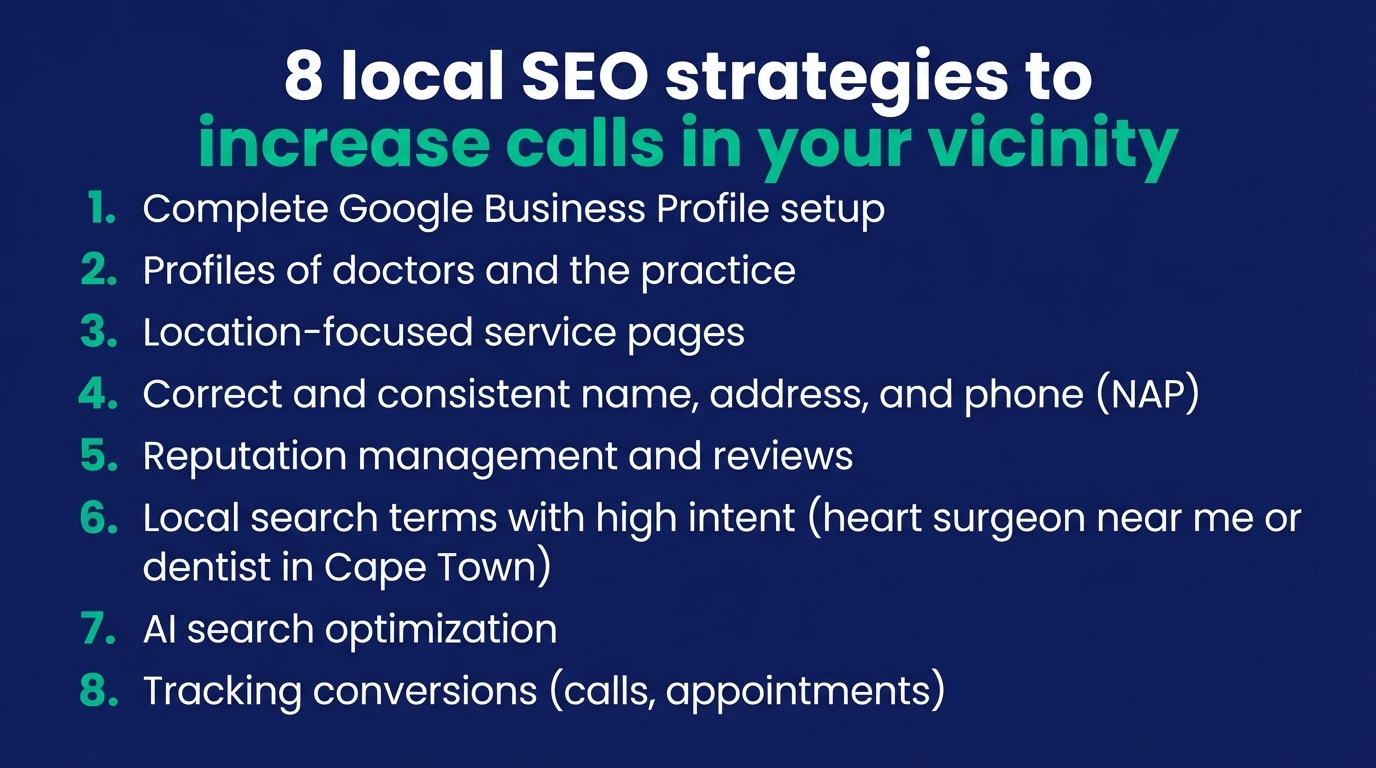 8 local SEO strategies for medical practices